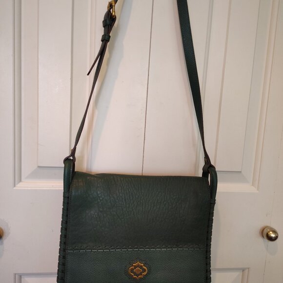 orYANY Crossbody - Dark Green Grain Leather Bag - Picture 4 of 8